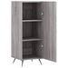 Buffet Sonoma gris 34,5x34x90 cm Bois d'ingénierie - Photo n°5