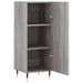 Buffet Sonoma gris 34,5x34x90 cm Bois d'ingénierie - Photo n°5