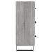 Buffet Sonoma gris 34,5x34x90 cm Bois d'ingénierie - Photo n°7