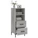 Buffet Sonoma gris 34,5x34x90 cm Bois d'ingénierie - Photo n°4