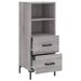 Buffet Sonoma gris 34,5x34x90 cm Bois d'ingénierie - Photo n°5