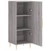 Buffet Sonoma gris 34,5x34x90 cm Bois d'ingénierie - Photo n°5