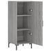 Buffet Sonoma gris 34,5x34x90 cm Bois d'ingénierie - Photo n°5