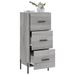 Buffet Sonoma gris 34,5x34x90 cm Bois d'ingénierie - Photo n°4