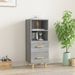 Buffet Sonoma gris 34,5x34x90 cm Bois d'ingénierie - Photo n°1