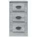 Buffet sonoma gris 36x35,5x67,5 cm bois d'ingénierie - Photo n°4