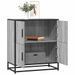 Buffet sonoma gris 68x35x76 cm bois d'ingénierie - Photo n°1