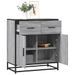 Buffet sonoma gris 68x35x76 cm bois d'ingénierie et métal - Photo n°1
