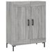 Buffet sonoma gris 69,5x34x90 cm bois d'ingénierie - Photo n°1