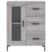 Buffet sonoma gris 69,5x34x90 cm bois d'ingénierie - Photo n°5