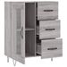 Buffet sonoma gris 69,5x34x90 cm bois d'ingénierie - Photo n°6