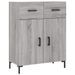 Buffet sonoma gris 69,5x34x90 cm bois d'ingénierie - Photo n°1