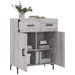 Buffet sonoma gris 69,5x34x90 cm bois d'ingénierie - Photo n°4