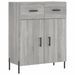 Buffet sonoma gris 69,5x34x90 cm bois d'ingénierie - Photo n°1
