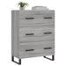 Buffet sonoma gris 69,5x34x90 cm bois d'ingénierie - Photo n°3