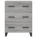 Buffet sonoma gris 69,5x34x90 cm bois d'ingénierie - Photo n°5