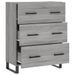 Buffet sonoma gris 69,5x34x90 cm bois d'ingénierie - Photo n°6