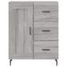 Buffet sonoma gris 69,5x34x90 cm bois d'ingénierie - Photo n°5