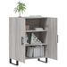 Buffet sonoma gris 69,5x34x90 cm bois d'ingénierie - Photo n°4