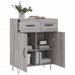 Buffet sonoma gris 69,5x34x90 cm bois d'ingénierie - Photo n°4