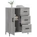 Buffet sonoma gris 69,5x34x90 cm bois d'ingénierie - Photo n°4