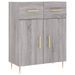 Buffet sonoma gris 69,5x34x90 cm bois d'ingénierie - Photo n°1