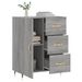 Buffet sonoma gris 69,5x34x90 cm bois d'ingénierie - Photo n°4