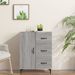 Buffet sonoma gris 69,5x34x90 cm bois d'ingénierie - Photo n°1