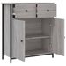 Buffet sonoma gris 70x30x80 cm bois d'ingénierie - Photo n°5