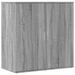 Buffet sonoma gris 79x38x80 cm bois d'ingénierie - Photo n°1