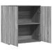 Buffet sonoma gris 79x38x80 cm bois d'ingénierie - Photo n°6