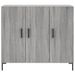 Buffet sonoma gris 90x34x80 cm bois d'ingénierie - Photo n°6