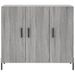 Buffet sonoma gris 90x34x80 cm bois d'ingénierie - Photo n°6