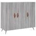 Buffet sonoma gris 90x34x80 cm bois d'ingénierie - Photo n°1