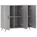 Buffet sonoma gris 90x34x80 cm bois d'ingénierie - Photo n°5