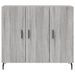 Buffet sonoma gris 90x34x80 cm bois d'ingénierie - Photo n°6