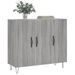 Buffet sonoma gris 90x34x80 cm bois d'ingénierie - Photo n°3