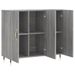 Buffet sonoma gris 90x34x80 cm bois d'ingénierie - Photo n°5