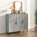 Buffet sonoma gris 90x34x80 cm bois d'ingénierie - Photo n°1