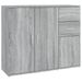 Buffet Sonoma gris 91x29,5x75 cm Bois d'ingénierie - Photo n°1