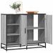 Buffet sonoma gris 92x35x76 cm bois d'ingénierie - Photo n°1