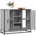 Buffet sonoma gris 92x35x76 cm bois d'ingénierie - Photo n°1