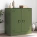 Buffet vert olive 67x39x73 cm acier - Photo n°1