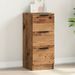 Buffet vieux bois 30x30x70 cm bois d'ingénierie - Photo n°1
