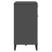 Buffet VIKEN gris anthracite 80x40x80 cm bois massif de pin - Photo n°7