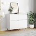 Buffets 2 pcs blanc 40x35x70 cm bois d’ingénierie - Photo n°2