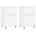 Buffets 2 pcs blanc 40x35x70 cm bois d’ingénierie - Photo n°1