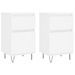 Buffets 2 pcs blanc 40x35x70 cm bois d’ingénierie - Photo n°1
