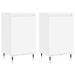 Buffets 2 pcs blanc 40x35x70 cm bois d’ingénierie - Photo n°1