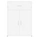 Buffets 2 pcs blanc 60x30x84 cm bois d'ingénierie - Photo n°5